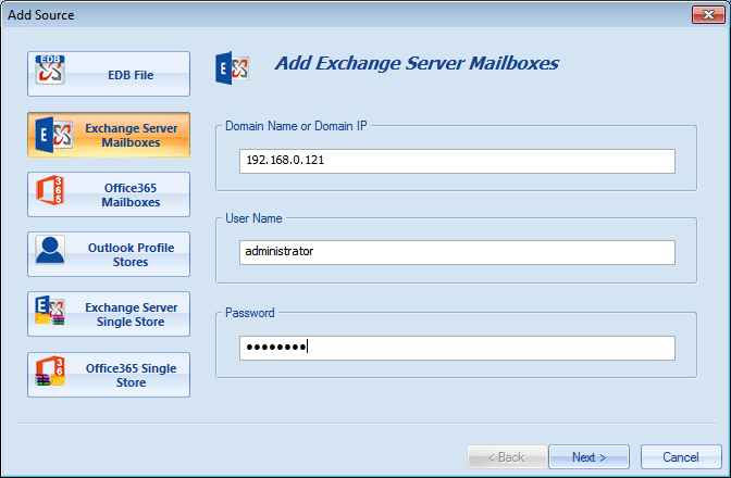 Shoviv Exchange Recovery Manager